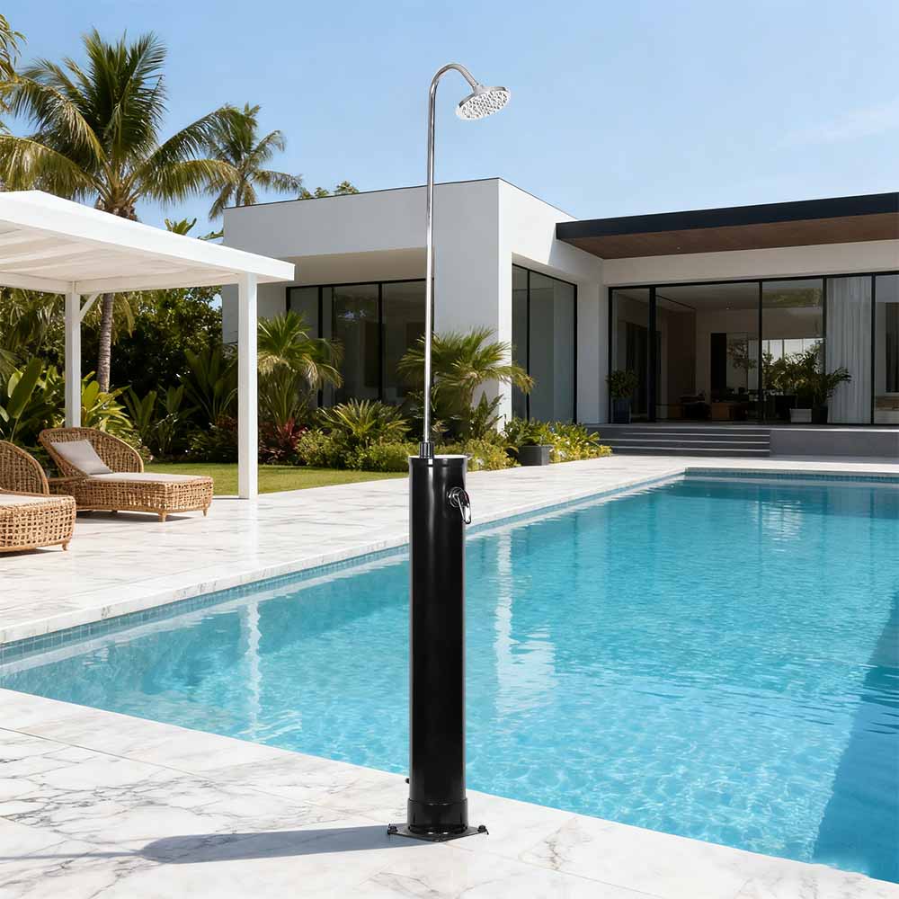 LY18L01-B Doccia solare per piscina da giardino esterna con corpo rotondo da 18 litri