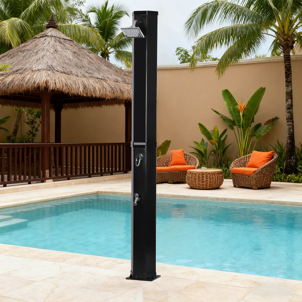 LY60L01 Doccia solare da giardino con soffione a pioggia extra large